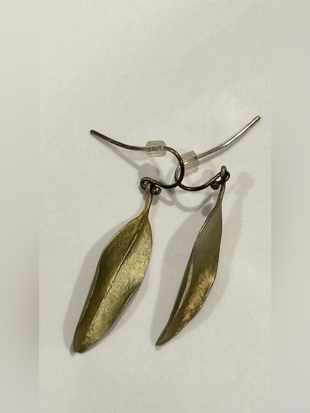 Michael Michaud Eucalyptus Wire Earrings Bronze Sterling Silver